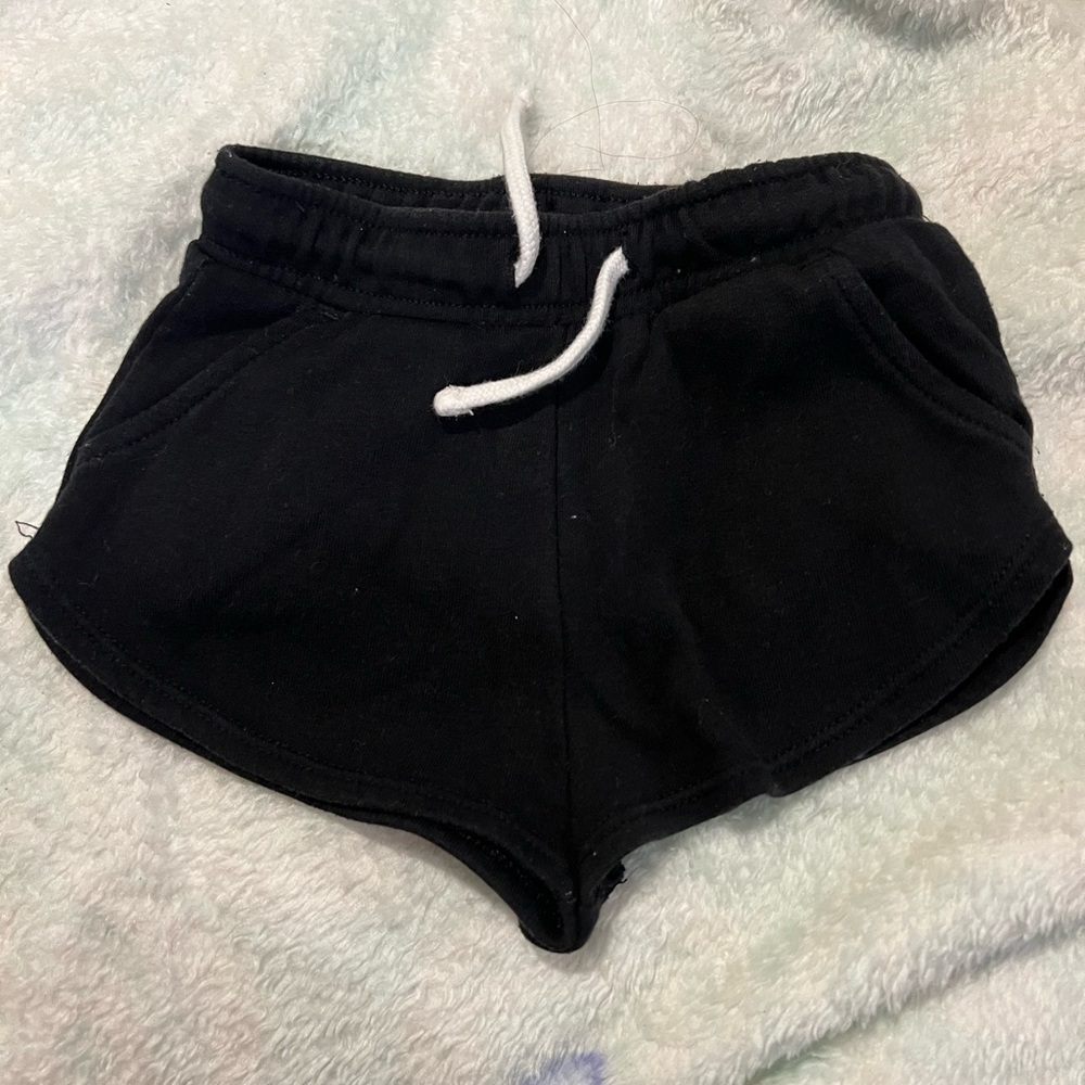 Old Navy Black Athletic Shorts with Elastic Waistband
